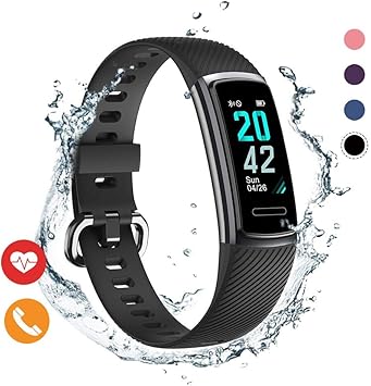 Huyeta Pulsera de Actividad Reloj Inteligente Impermeable IP68 con ...