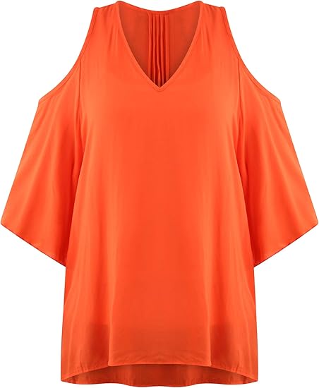 black peek a boo shoulder tops