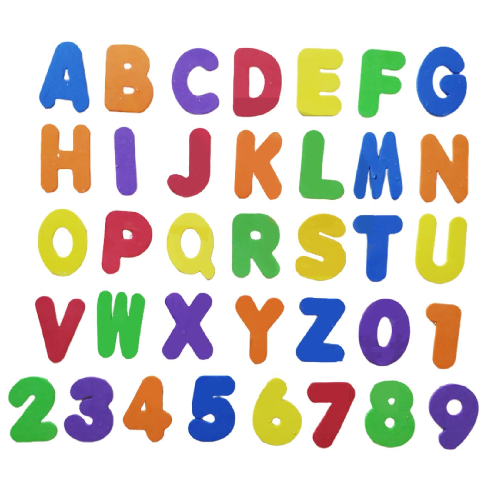 36 Pcs Bath Letters and Numbers,Cute Toddler Bath Letters,Creative Sticks Foam Baths Letter, Reusable Foam Letter,for Toddlers to Learn the Alphabet and Numbers Educational Baths Toys