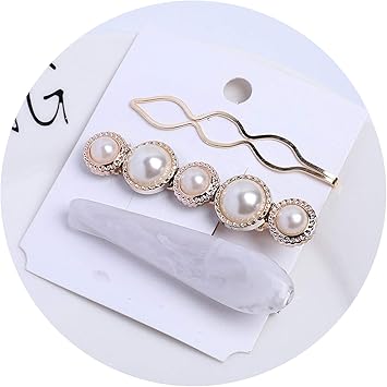 Amazon Com 3pcs Set Pearl Hair Clips Duckbill Clips Water Drop