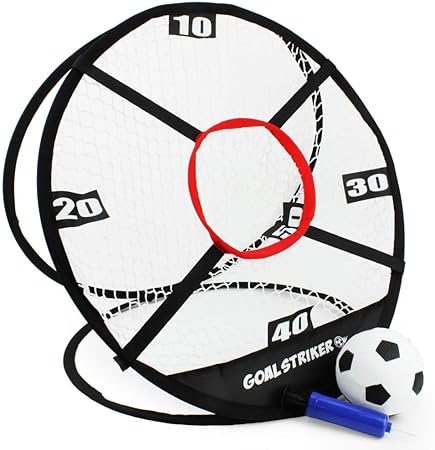Amazon Boley ゴールストライカー サッカートレーナーネット ボールとポンプ付き キッズサッカートレーナー用品とギア 自宅 やフィールドでのキック練習用 サッカー おもちゃ