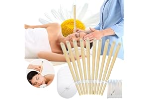 FELUSEMA Beeswax Ear Candles Wax Removal，1 Ear Cleaning Tool Set Simple Cleaner Easy to use