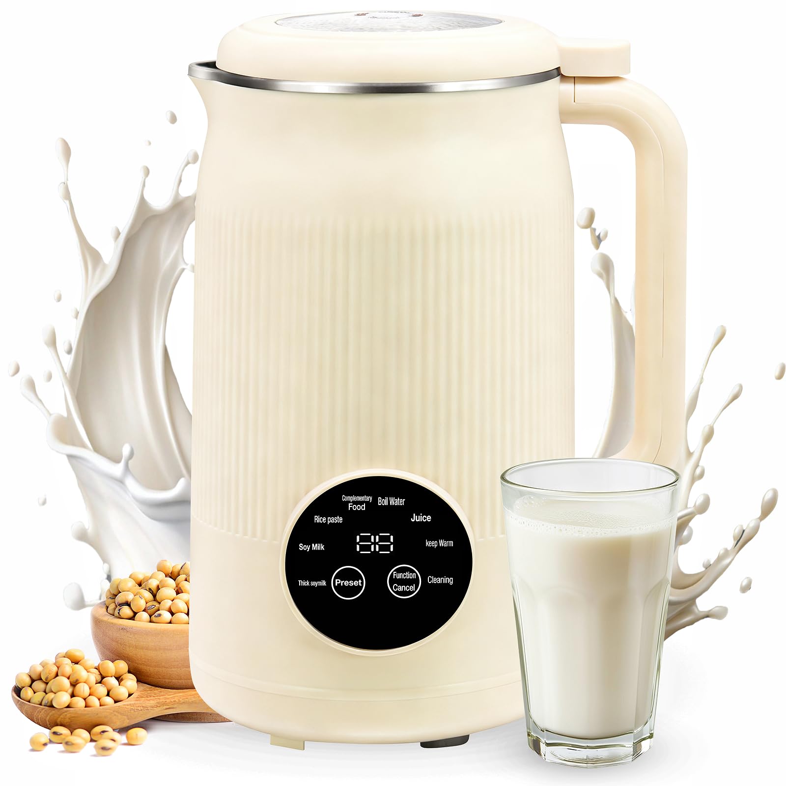 Photo 1 of I8 in 1 Nut Milk Maker, Soy milk Machine Maker 40oz Homemade Almond, Oat, Coconut, Plant Based and Non Dairy Beverages, Automatic Soybean Machine With Delay Start/Keep Warm/Boil Water/Self-Cleaning