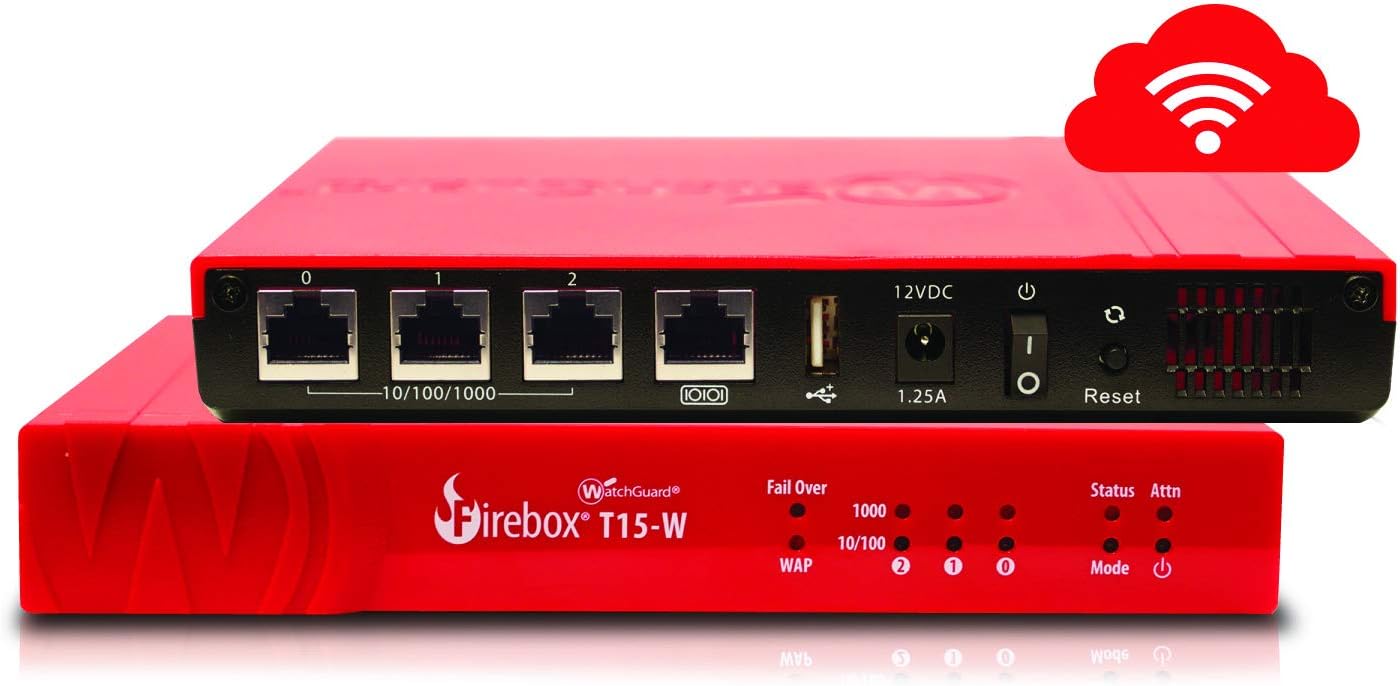 WatchGuard Firebox T15-W with 3YR Standard Support WGT16003-WW