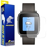 ArmorSuit Pebble Time Steel Anti-Glare Screen Protector (2 Pack) Full Coverage MilitaryShield Screen Protector for Pebble Time Steel - Matte Anti Bubble Film