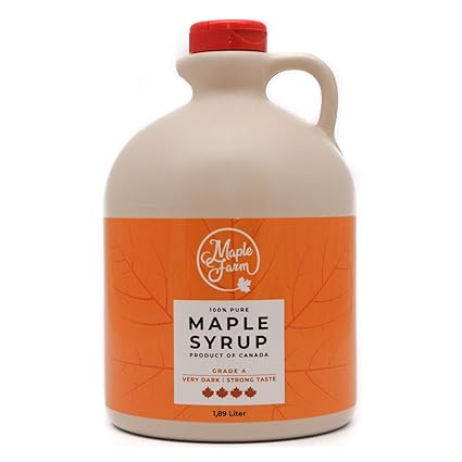 Maplefarm Ahornsirup Grad A Very Dark 1 89 Liter 2 5 Kg Ahornsirup Kanada Pancake Sirup Ahorn Sirup Kanadischer Ahornsirup Pure Maple Syrup Reiner Ahornsirup Maple Syrup Amazon De Lebensmittel Getranke