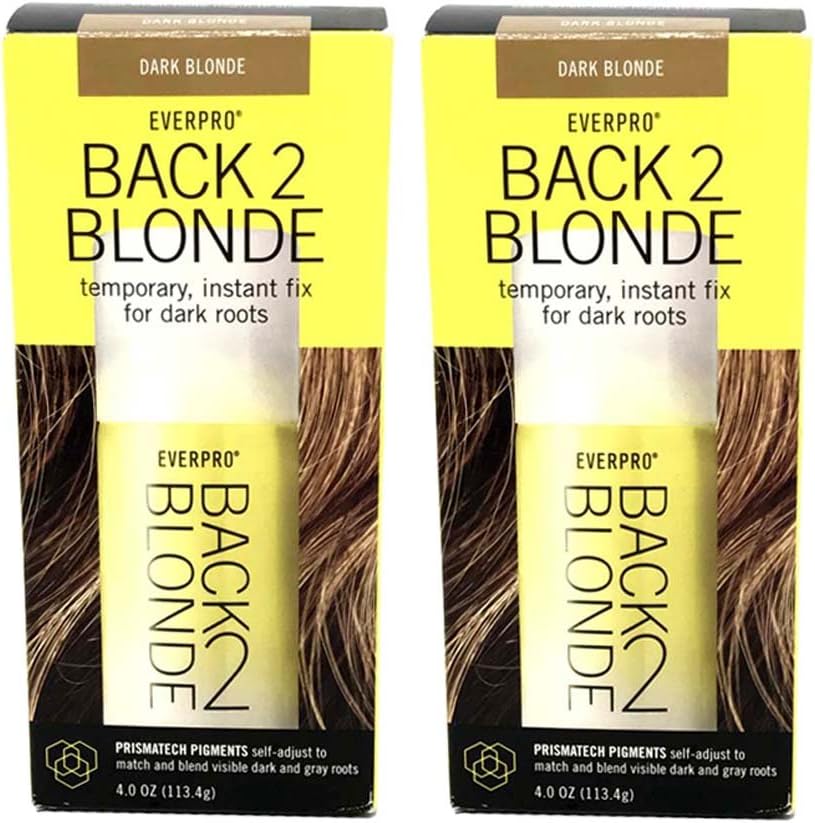 Set 2 Everpro Back 2 Blonde Temporary Instant Spray Away Dark Or Gray Roots Hair Color 816132011223