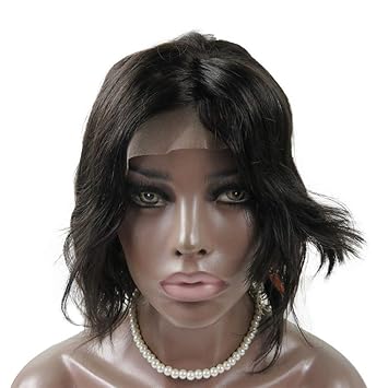 Amazon Com Stock Wig Medium Length 8 Lace Wigs With Bangs
