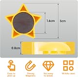 Wukong 24Pcs Star Fridge Magnets 6 Colors 30mm 8mm Thick with Iron Box view 5