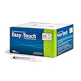 Easy Touch U-100 Insulin Syringe with Needle, 29G