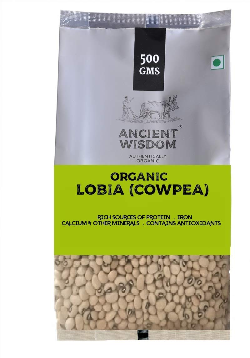 Ancient Wisdom Organic Lobia (Cowpea) 500 Grams