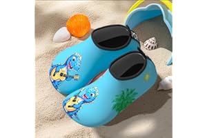 Kids Water Shoes Non-Slip Beach Swim Quick Dry Aqua Pool Socks for Boys & Girls Toddler(Blue)