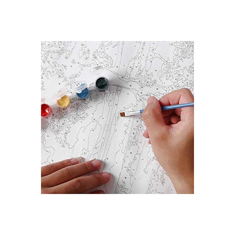 Malen nach Zahlen Erwachsene BuddhaStatue DIY Ölgemälde