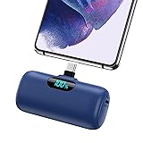 Mini Portable Charger 5000mAh Power Bank,15W PD USB