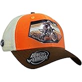 Original Motocross Adventure Motorcycle Ranch&corral Cap, Black, 3-5 3/8
