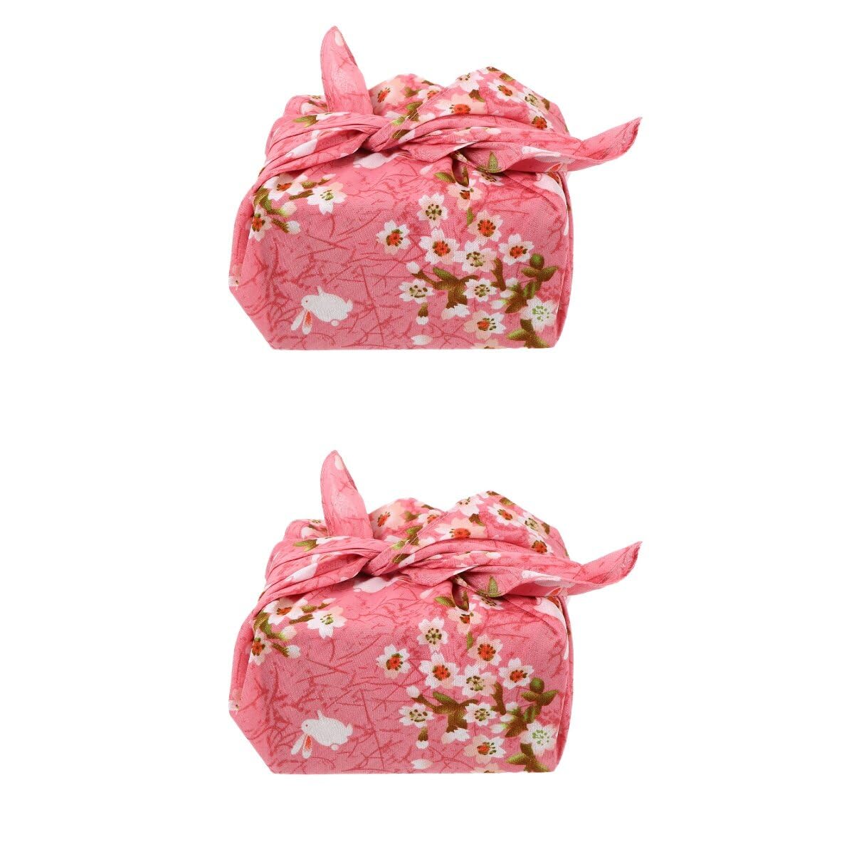 Photo 1 of VALICLUD Wrapping Cloth,2 Pack Bento Box Lunch Wine Bottle Cover,Double Side 20x20 Inch Extra Large Japanese Style Christmas Cloth,Waste Free Shopping Bag