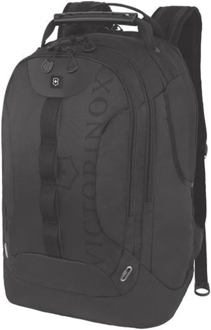portable VICTORINOX LUXURY BACKPACK BLACK TROOPER MODEL COMPUTER & TABLET