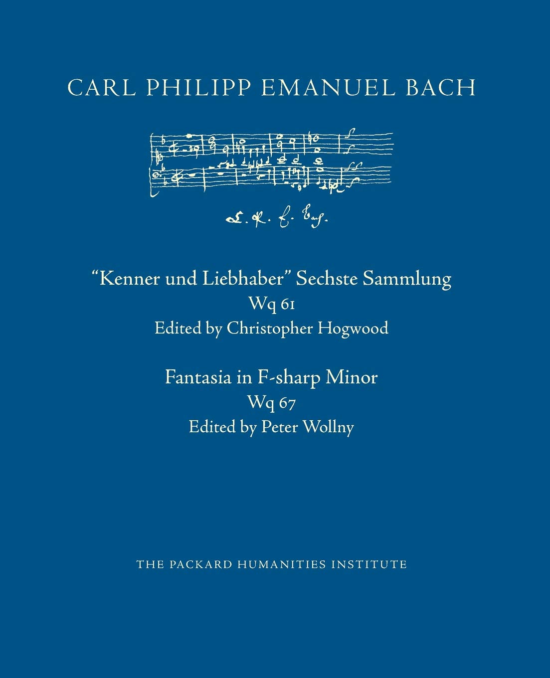 "Kenner und Liebhaber" Sechste Sammlung, Wq 61; Fantasia in F-sharp Minor, Wq 67: 63 (Cpeb: Cw Offprints)