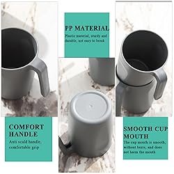 Berglander Gray Plastic Coffee Mugs Set of