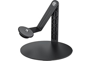 Haweah Projector Stand for Nebula Capsule Series & XGIMI Halo+(New) Works with Capsule 3/Air/Pro, Mini Projectors | Ceiling & Wall Projection, Height Adjustable, 360° Rotation | 1/4-Inch Screw(A-Black)