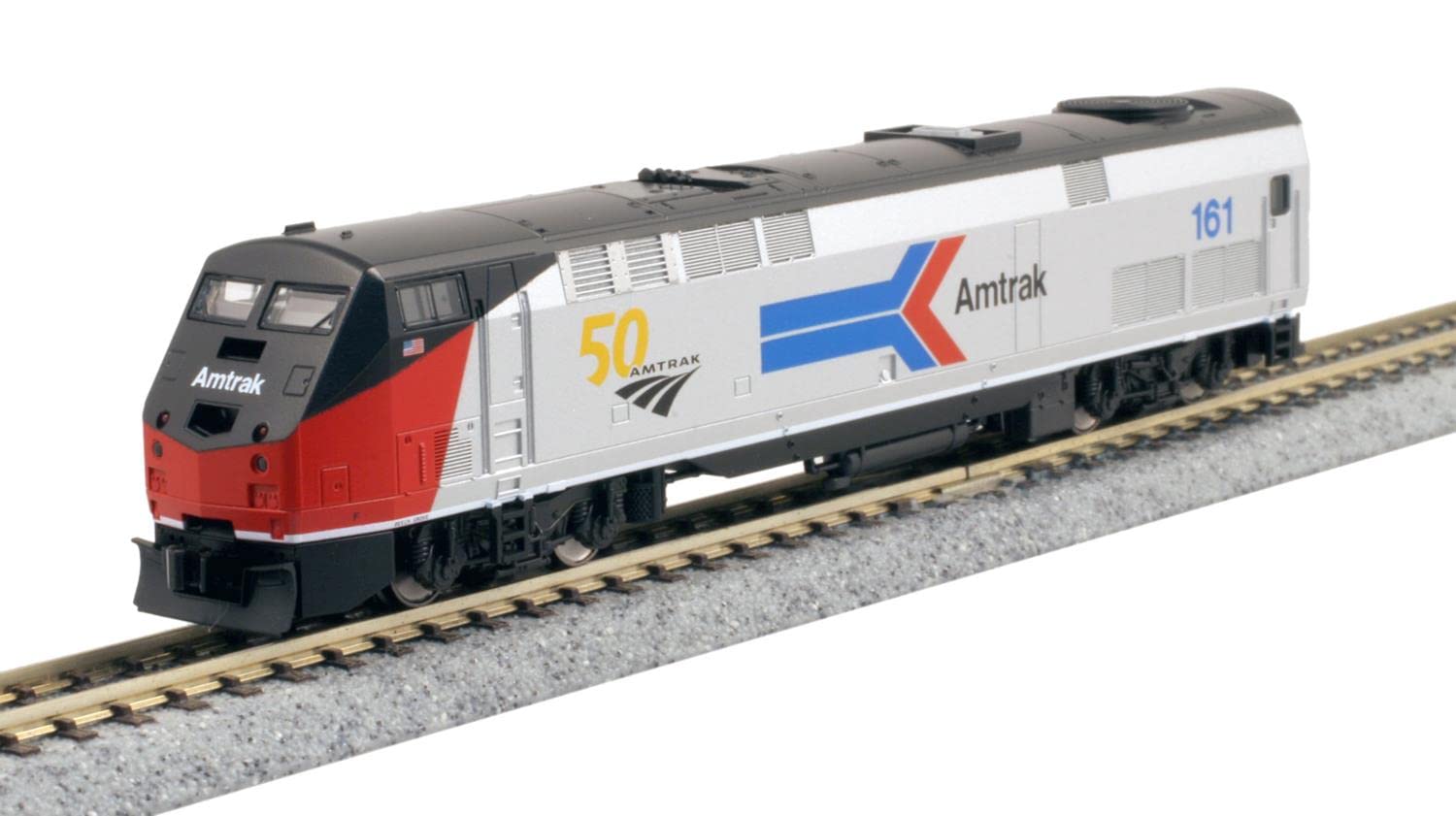 Kato 176-6036 P42 Loco Amtrak PhI 161 w/50th Logo N Gauge