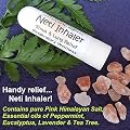 NETI INHALER Sinus & Lung Relief. HIMALAYAN SALT AIR & Essential Oils! Respiratory Wellness. Clearing, Healing Ions, Aromatherapy. Energizing scent! Breathe SALT AIR anywhere! Pocket or Purse Stick, Handy Portable. Contains Himalayan Pink Salt, Essential 
