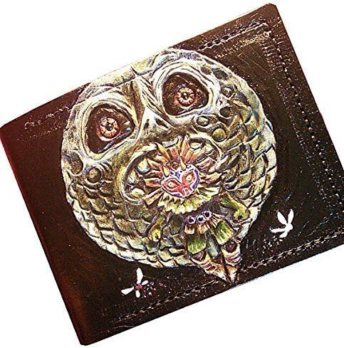 Skullkid Moon Legend of Zelda inspired leather wallet