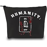 GJTIM Vampire Show Inspired Gift Humanity Switch Off TVD Zipper Pouch Makeup Bag Gift for Vampire Fans (Humanity Bag)