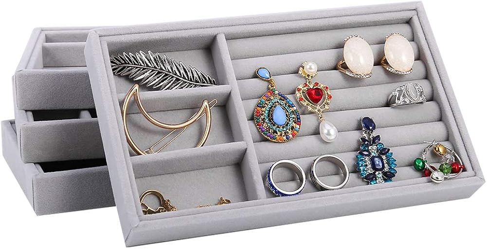 iufvbgxdh 4pcs Jewelry Trays Organizer - Image 5
