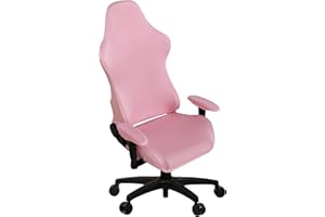 SARAFLORA Gaming Chair Covers Stretch Washable Computer Chair Slipcovers for Armchair, Swivel Chair, Gaming Chair,Computer boss Chair (Pink, X-Large)
