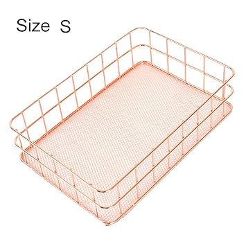 Aufbewahrungskorb Metall Gold