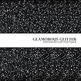 Glamorous Glitter Heat-Transfer Vinyl Multi-Pack 3 Sheets Black 10