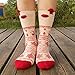 Fly love 3 Pairs Womens Christmas Crew Socks Cute Pattern Cotton Ankle Socks Holiday Printed Festive Patterns