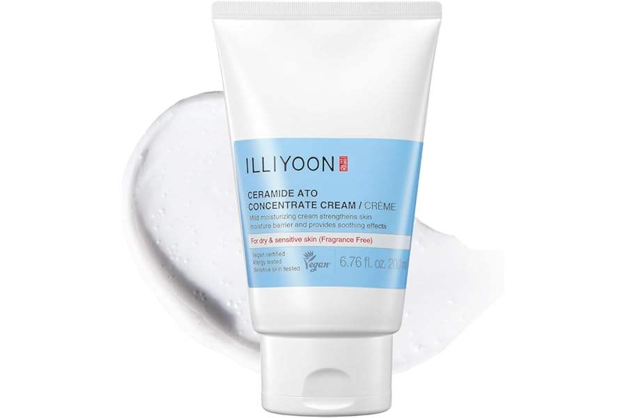 Illiyoon Ceramide Ato Concentrate Cream | Moisturizer for Dry & Sensitive Skin, 100hr Lasting Hydration, For Face & Body, Gen