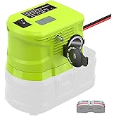 18V to12V Step Down Converter for Ryobi 18V Lithium Ion Battery Power Wheel Adapter, Voltage Reducer Transformer Adapter with Cigarette Lighter, Buck Converter Regulator for Car Appliances