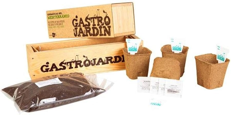 GastroJardín - Kit de siembra aromáticas del Mediterráneo: Amazon ...