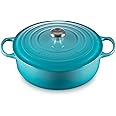 Le Creuset Enameled Cast Iron Signature Round Wide Dutch Oven, 6.75 qt., Caribbean