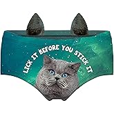 JINKAIJIA Women's Flirty Sexy Funny Naughty 3D Printed Animal Tail Underwears Briefs Gifts With Cute Ears
