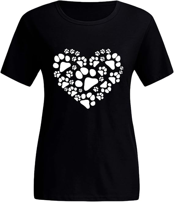 Amazon カットソー レディース Tシャツ 半袖 Yokino カップル プレゼント デザイン ハートロゴ プリントtシャツ 無地 丸首 大人かわいい オシャレ おしゃれ カジュアルtシャツ トップス 通勤 通学 普段着 夏服 恋人 写真撮り 撮影 韓国風 Tシャツ カットソー 通販