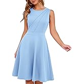 YIOYOLA Fit and Flare Cocktail Dress for Women Wedding Guest Business Work Semi Formal A Line Dresses 2025
