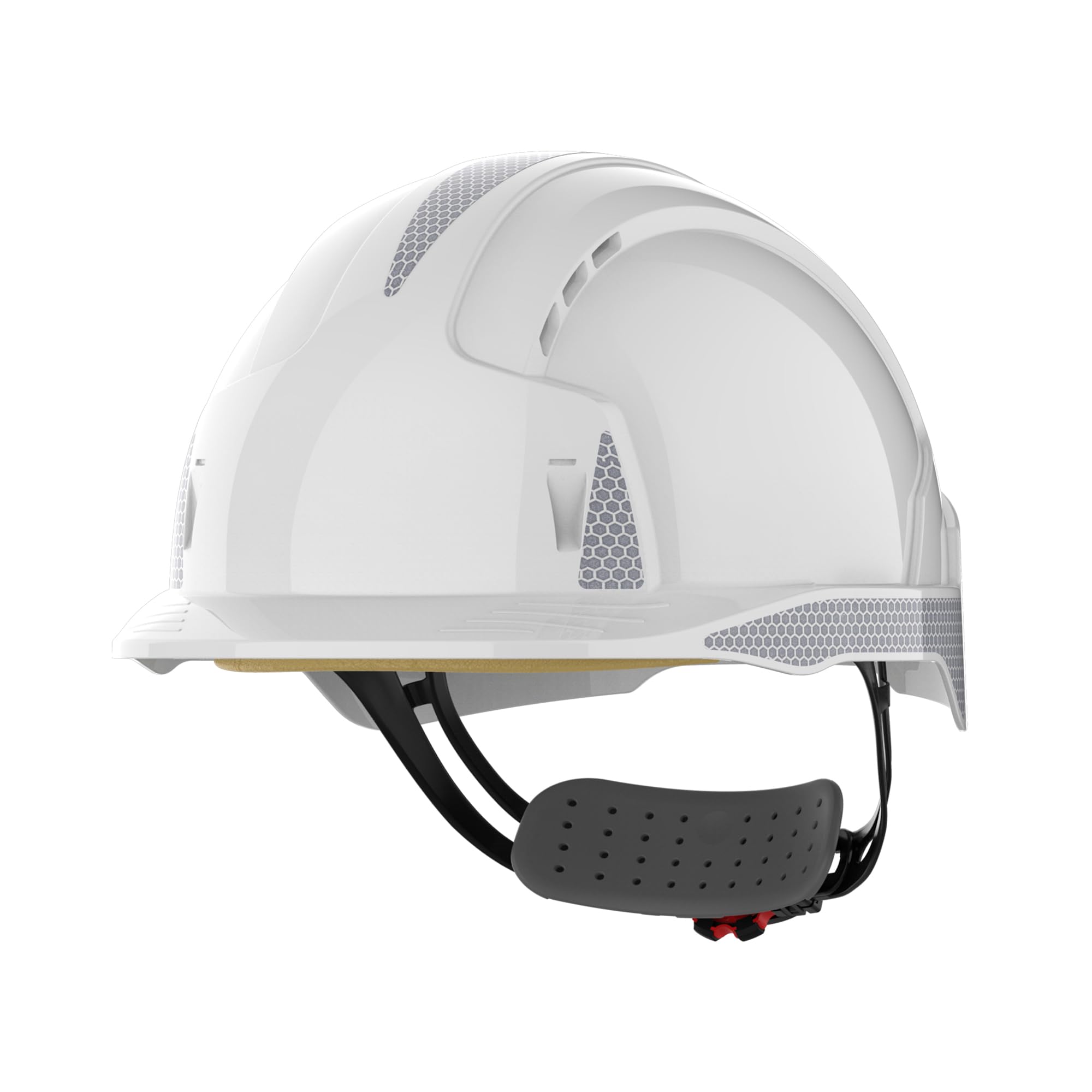 JSP EVOLITE Lightweight Safety Construction Hard Hat Helmet CR2 Wheel Ratchet - Vented - White - Unrivalled comfort - Precise Fit for Industrial Use - EN 397
