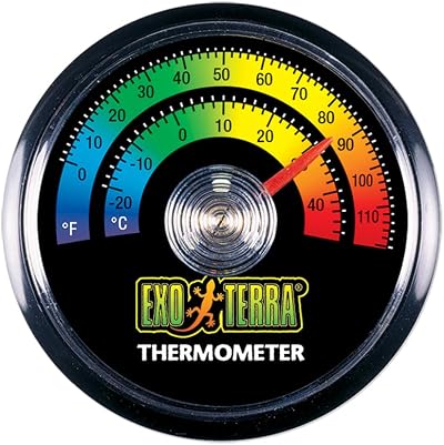 Exo Terra Dial Thermometer Black and Gray Model