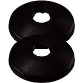 Westbrass R128-2-62 1/2" Sure Grip Low Pattern Flange for Copper Pipe (5/8" OD), Matte Black (2-Pack)