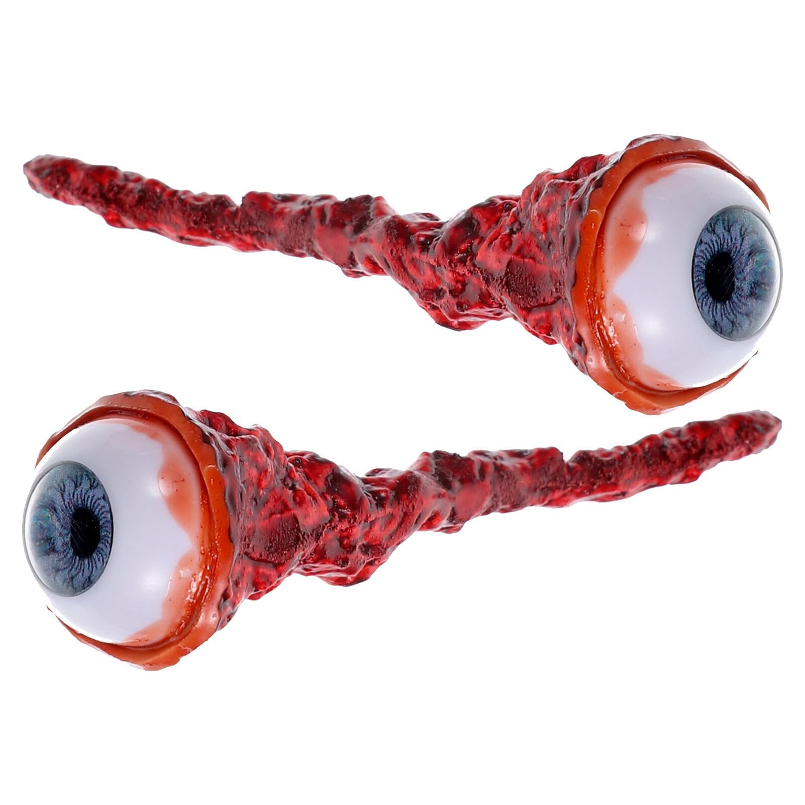 Toyvian Dead Head Props 2pcs Halloween Eyeballs Latex Fake Eyes Ripped Out Eyeball Creepy Eyeballs Movie Quality Prop Halloween Prop Horror Prop Goodies Bag Fillers