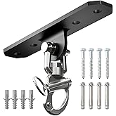 Yes4All Punching Bag Hanger, Stainless Steel Swivel Chain with 4 Snap Hooks for Heavy Bag, Gym Swing, Trapeze, and Hammock