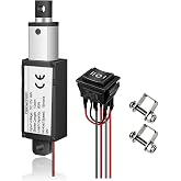 12V Mini Linear Actuator 60N/13lbs 0.6"/sec Speed with Brackets,0.4" Stroke | Low Noise Electric Linear Actuator with Switch for Robotics, Home Automation, Models &amp; Toys, DIY Chicken Coop Door