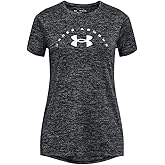 Under Armour Girls Tech Twist Arch Big Logo Short-Sleeve Crew Neck T-Shirt
