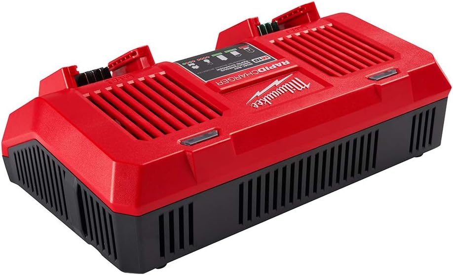 Milwaukee 48-59-1802 M18 Dual Bay Simultaneous Rapid Charger - - 