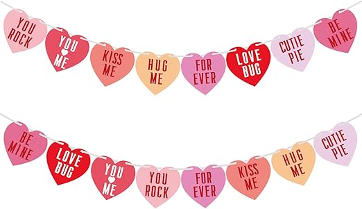 paper heart garland