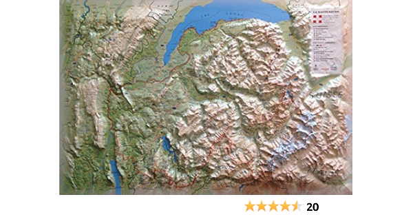 Carte En Relief De La Haute Savoie Version Ete French Edition 3dmap Amazon Com Books